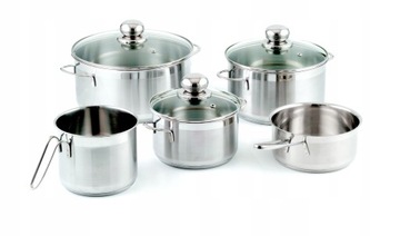 GARNEK STALOWY 0,9L INDUKCJA JAKOŚĆ SSW BERLIN