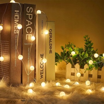 Гирлянда садовых фонарей, 15м, уличная, 50шт, теплый белый свет