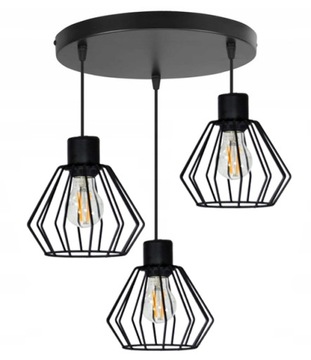 LAMPA WISZĄCA SUFITOWA ŻYRANDOL ZWIS BRYLANT DRUT