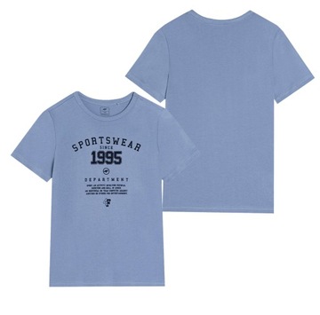 ФУТБОЛКА ДЛЯ МАЛЬЧИКОВ 4F ДЕТСКАЯ СПОРТИВНАЯ ФУТБОЛКА НА КАЖДЫЙ ДЕНЬ