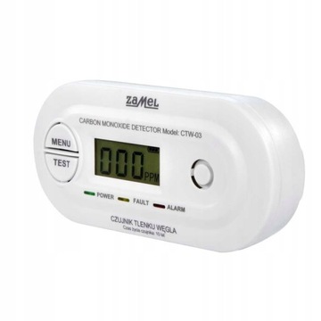 Датчик угарного газа с батарейным питанием (Чад), CTW-03