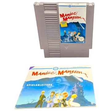 Maniac Mansion Nintendo NES + Instrukcja