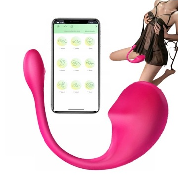 MASAŻER ŁECHTACZKI DAMSKI ZDALNIE STEROWANY BLUETOOTH DLA PAR