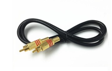 Kabel COAXIAL chinch gold 100cm pozłacany przewód audio