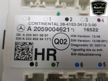 MERCEDES-BENZ C W205 2017 ŘÍZENÍ