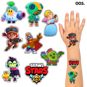 TATUŻE ZMYWALNE DLA DZIECI TYMCZASOWE WZORY Z GIER - 8 EL. / 150 WZORÓW