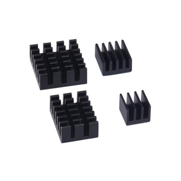 Radiatory Raspberry Pi4 (RPI4) - zestaw 4szt BLK