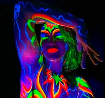 СМЫВАЮЩИЕСЯ СВЕТЯЩИЕСЯ КРАСКИ ФЛУОРЕСЦЕНТНЫЙ МАКИЯЖ 8 ЦВЕТОВ ДЛЯ ТЕЛА И ЛИЦА