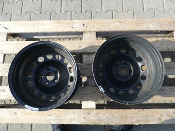 2× DISK OCELOVÝ VOLKSWAGEN OE 6.0" X 16" 5X112