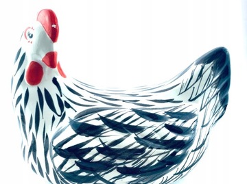 ФАРФОРОВАЯ КУРИЦА, КРАСИВАЯ СТИЛЬНАЯ ВИНТАЖНАЯ ДОМАШНЯЯ СВЕРХУ