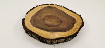 Поднос для журнального столика из орехового дерева, круглый деревянный ломтик 44x37