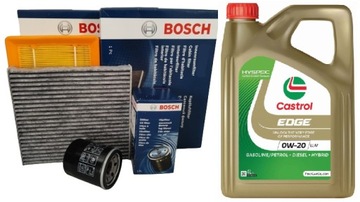 AUDI Q2 16-19 1.4 TFSI CZEA 150KM FILTRY SADA + OLEJ CASTROL 0W20 4L