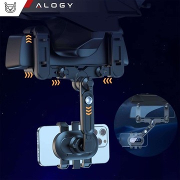 Автомобильный держатель для телефона с зеркалом заднего вида Alogy Mi