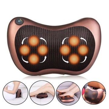 ПОДУШКА-МАССАЖЕР ШИАЦУ ДЛЯ МАССАЖА ШЕИ, СПИНЫ, ТЕЛА