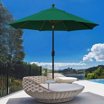 Водонепроницаемый чехол для садового зонта, 8 кронштейнов, 300 см, Зеленый