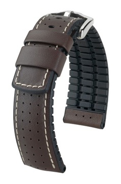 PASEK DO ZEGARKA BRĄZOWY HIRSCH TIGER 20 MM
