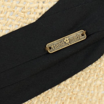Женская пляжная мужская соломенная классическая шляпа Boater Adjustable Handmade Hat