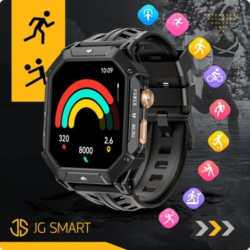 Мужские военные водонепроницаемые мужские умные часы Польский меню Amoled 1000MAH Меню