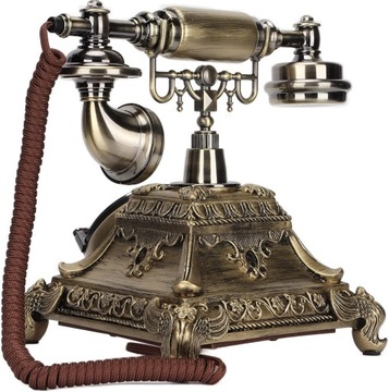 Винтажный телефон, Роторный проводной телефон,