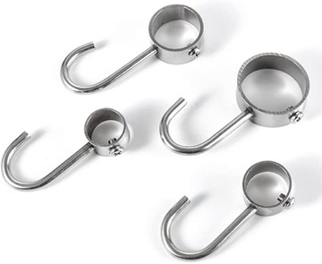 15 шт. регулируемые крючки для гардероба из нержавеющей стали.