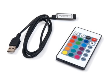 Sterownik IR-RGB-24-5V USB do taśm LED RGB