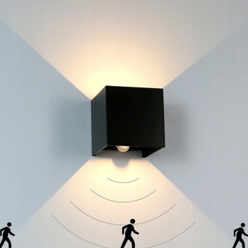 LED Lampa ścienna salon korytarz kinkiet czujnik