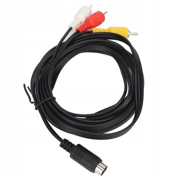 Kabel Mini DIN 9 Pin do 3 RCA z męskiego