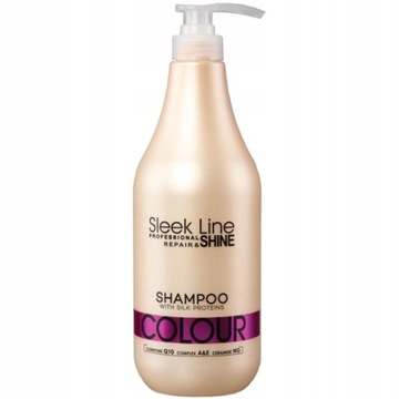 STAPIZ Sleek Line Color Szampon z Jedwabiem 1L