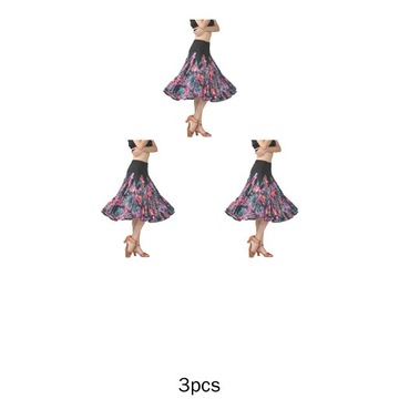 3x Jednoczęściowa spódnica do tańca dla kobiet