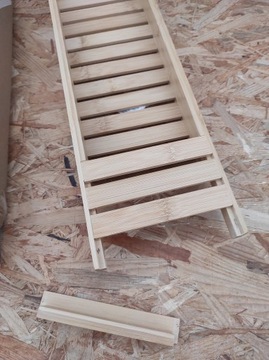 Бамбуковая полка для ванны Relaxdays 64 x 15 см ДЕФЕКТ!