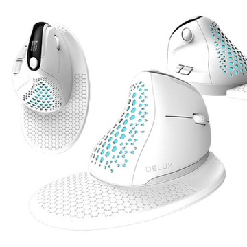 BEZPRZEWODOWA MYSZ PIONOWA DELUX M618XSD MYSZKA WERTYKALNA BLUETOOTH 2.4G