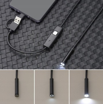 ЭНДОСКОПНАЯ КАМЕРА ДЛЯ ПРОВЕРКИ USB-C LED ANDROID