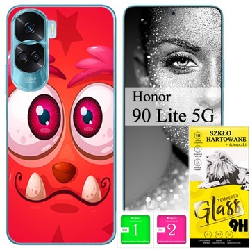 ETUI PLECKI FOTO Case OBUDOWA Pokrowiec WZORY SZKŁO do Honor 90 Lite 5G