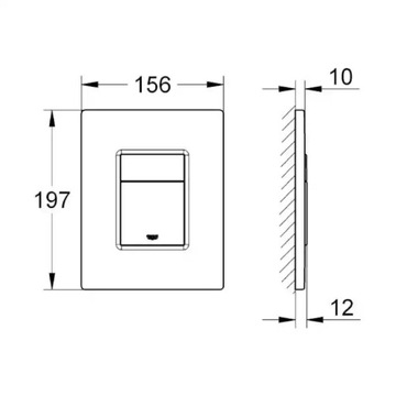 Кнопка активации Grohe Skate Cosmopolitan 38732000