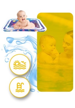 СЕНСОРНЫЙ НАДУВНОЙ ВОДНЫЙ КОВРИК ДЛЯ МЛАДЕНЦЕВ, ДЕТЕЙ, МЛАДЕНЦЕВ, БОЛЬШОЙ XXL