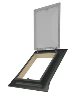 Wyłaz dachowy FAKRO WSS 54x75 cm z kołnierzem RAL 7022