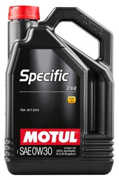 Olej MOTUL 0W30 5l SPECIFIC 2312 / PSA B71231