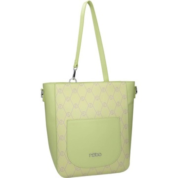 NOBO duża zielona damska torba shopper monogram