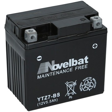 Akumulator NOVELBAT YTZ7-BS 12V 5,5Ah 60A +P