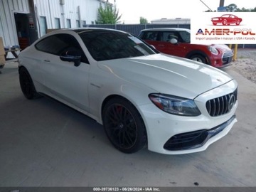 Mercedes 2021 Mercedes-Benz Klasa C 2021r, AMG 63, Coupe, 4.0L 4.0 Benzyna 503KM