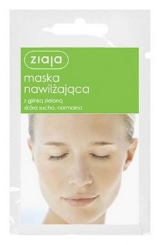 ZIAJA Maska Nawilżająca z glinką zieloną 7 ml