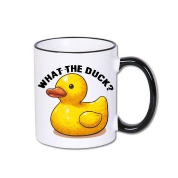 Kubek what the duck kaczka żółta gumowa kaczuszka kaczor