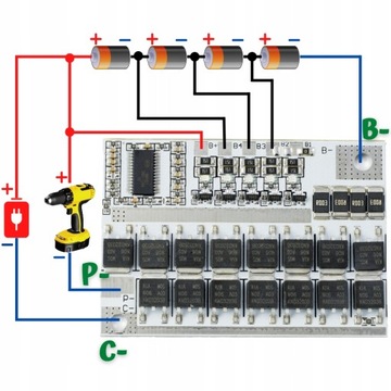 Зарядное устройство Balanser BMS 3S 100A 12,6V Li-Ion 18650