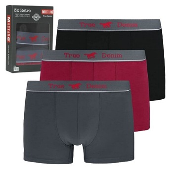 Bokserki Mustang True Denim 3-pack r. M