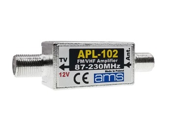 APL-102 25 дБ УКВ FM MUX-8 DAB+ антенный усилитель