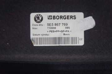 POLIČKA KUFRU SKODA OCTAVIA III LIFTBACK HB 5E5867769