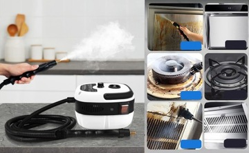 MYJKA PAROWA CZYŚCIK CIŚNIENIOWY 2500W ZESTAW DO OKIEN OKAP KUCHENNY BIAŁY