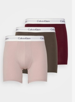 CALVIN KLEIN BOKSERKI MĘSKIE WIELOKOLOROWE 3-PACK Z LOGO L 2A5D3_D*