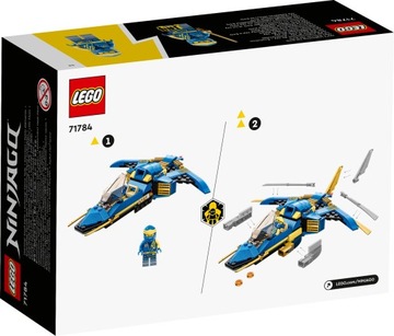 LEGO Ninjago 71784 Реактивный автомобиль Джея EVO 71780 Гоночная машина Кая EVO
