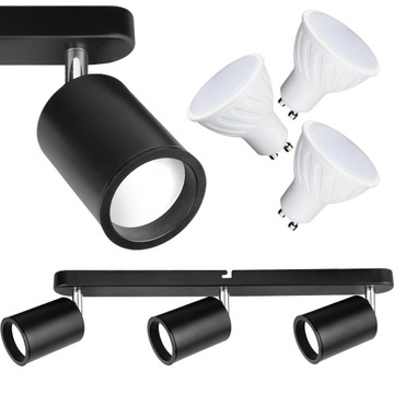 SPOT LED na 3x GU10 tuba lampa REFLEKTOR RUCHOMY